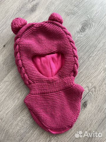 Шапка шлем зимняя для девочки
