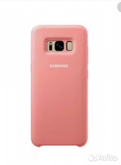 Чехол накладка силиконовая и замша samsung s8 plus