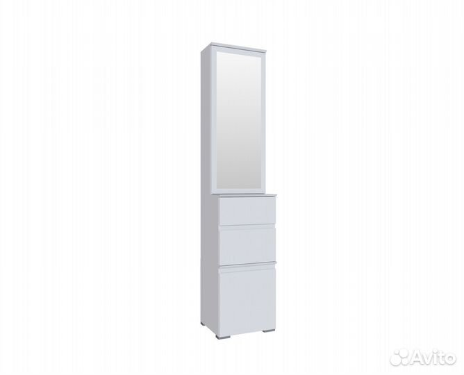 Плейона Тумба с ящиками белый