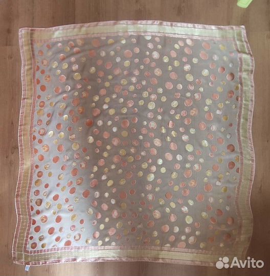 3 платка из натурального шелка,вискозы,шерсти