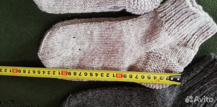 Шерстяные носки ручной работы