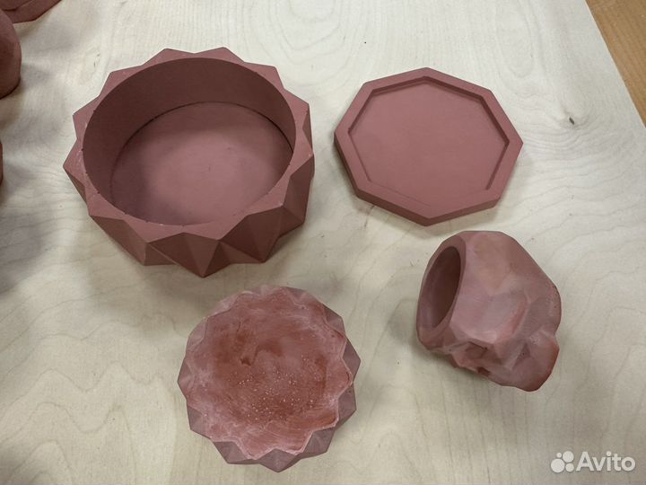 Кашпо бетонные набор