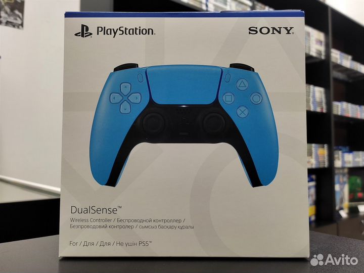 DualSense голубого цвета для PS5 (новый)