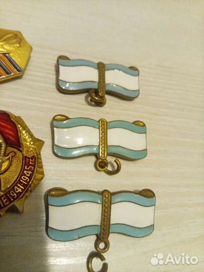 Старые колодки гайки промзвенья знаки СССР