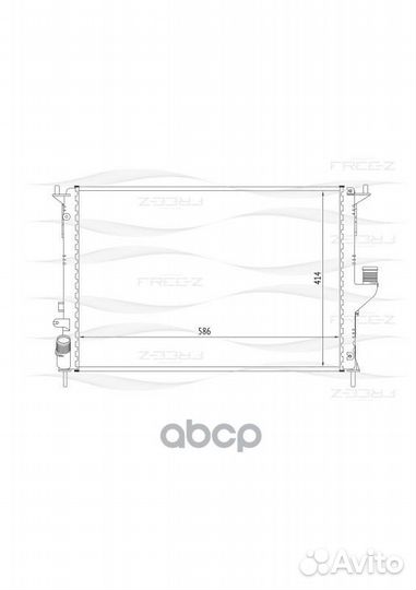 Радиатор 585x406 KK0180 free-Z