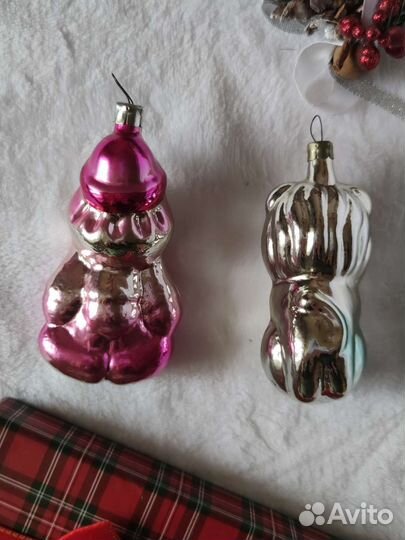 Елочные игрушки СССР дед снегуроч снегов лев гном