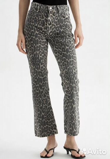 Леопардовые джинсы lime 36