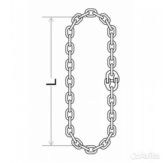 Строп цепной универсальный кольцевой - Тип усц 4 т