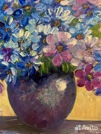 Картина маслом на холсте цветы