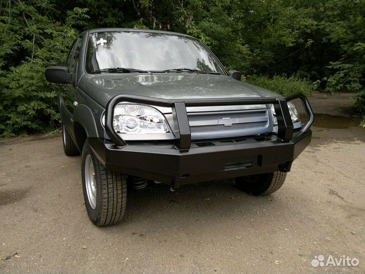 Силовой бампер передний Chevrolet Niva rifchn-1030