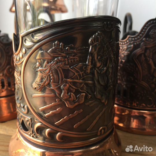 Подстаканник медный Кольчугино
