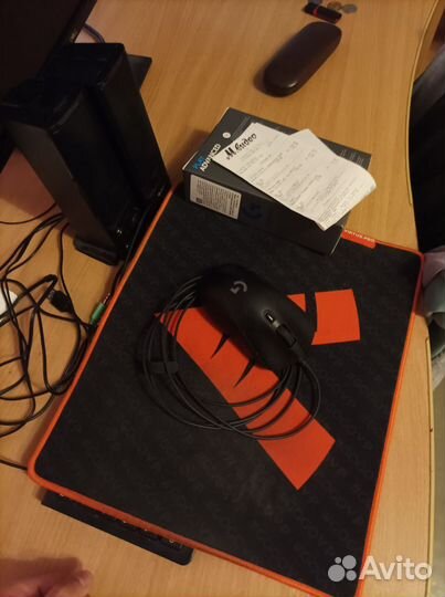 Колонки, мышка, коврик и клавиатура