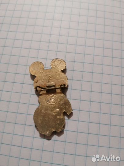 Значок олимпийский мишка
