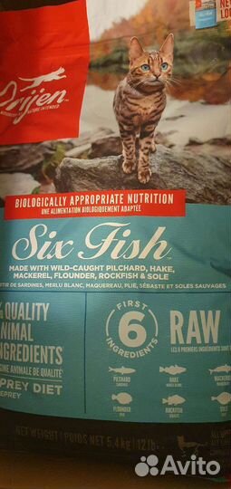 10,8 кг (2 по 5,4) Orijen Корм для кошек на заказ