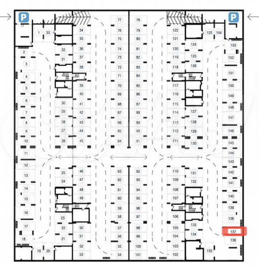 Машиноместо, 13 м²
