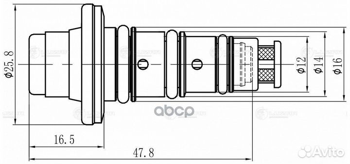 Lccv1001 luzar клапан регулир. компрессора конд