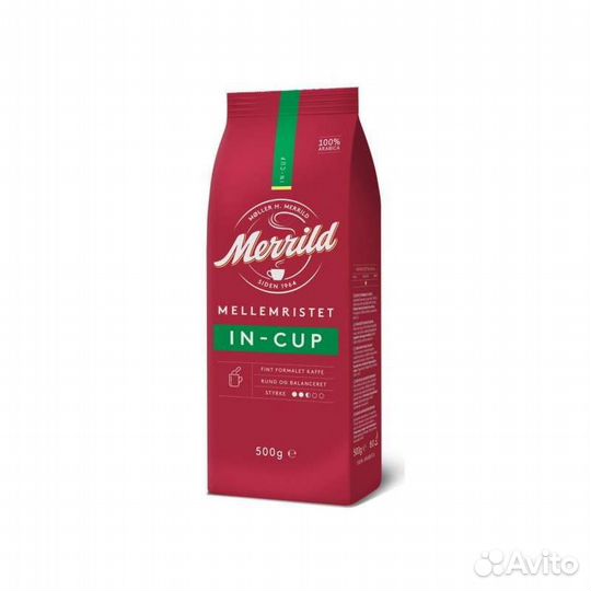 Итальянский зерновой и молотый кофе Merrild