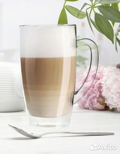 Новый набор из 4-х стеклянных кружек