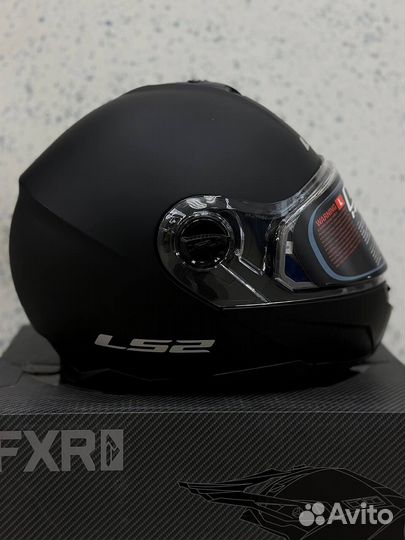 Шлем LS2 FF325 strobe electric snow Solid