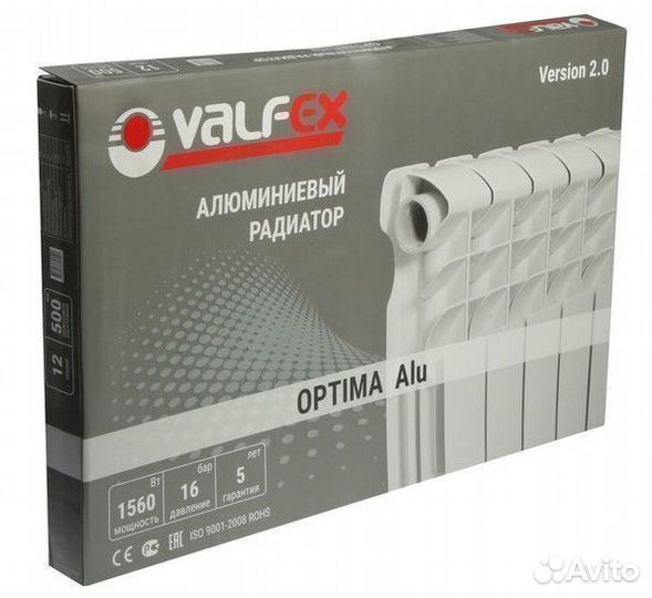 Радиатор valfex 500/80 (4 сек)
