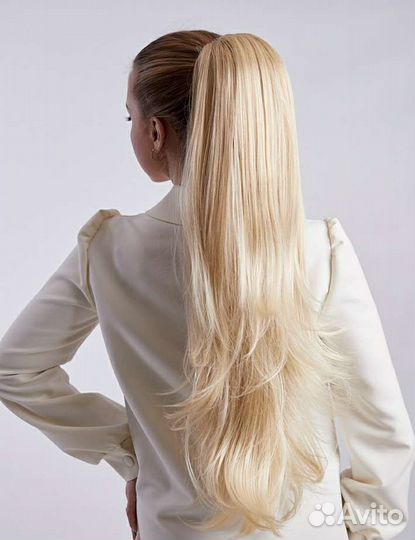 Двусторонний шиньон на заколке, хвост накладной