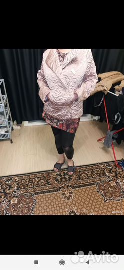 Куртка кожаная женская 48 50,текстильная 48-50