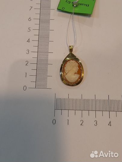 4322 Подвеска золотая 585 Камея