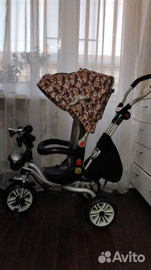 Велосипед коляска с ручкой