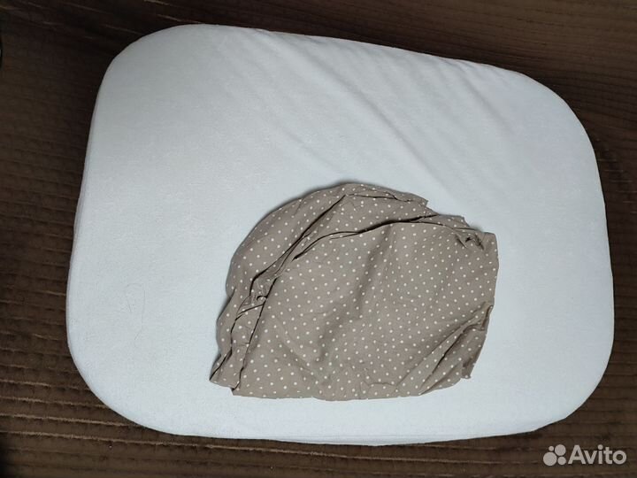 Матрас детский 120х60 овальный, наматрасник