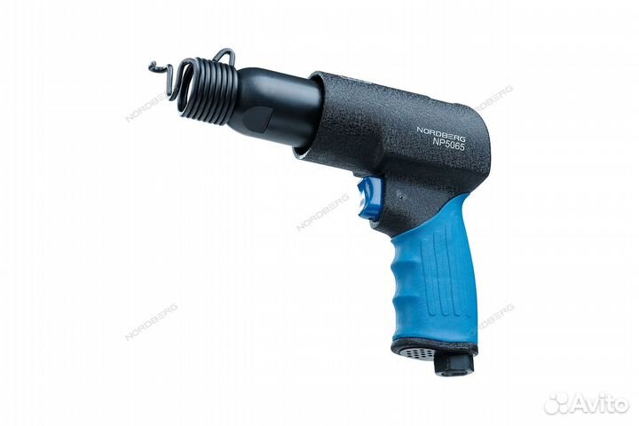 Пневмозубило 190мм с комплектом насадок