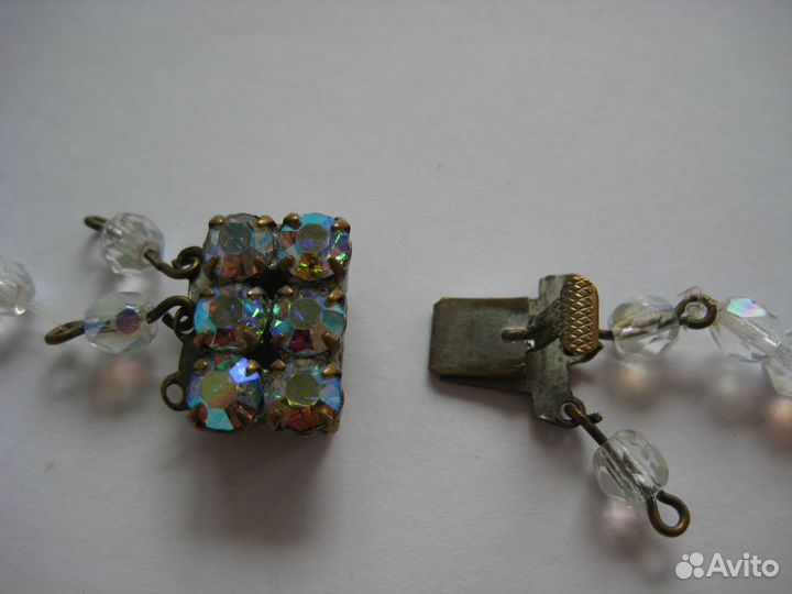 Бусы Чехия (Аврора Бореалис)