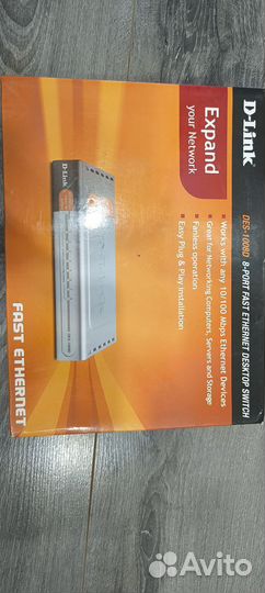 Коммутатор (свитч) D-Link DES-1008D