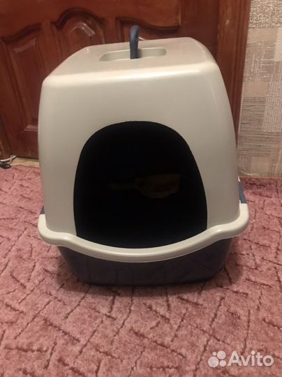 Закрытый биотуалет для кошки