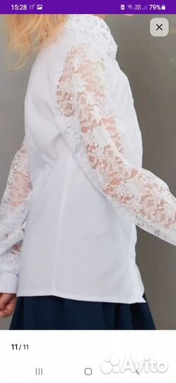Блузка белая