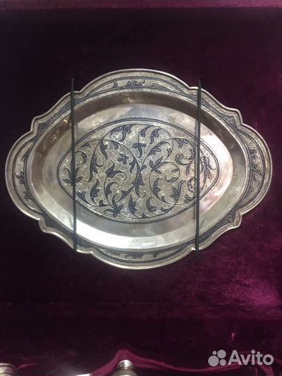 Серебряный набор комплект