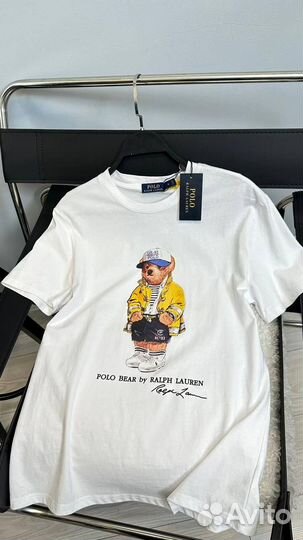 Модная футболка с мишкой Polo