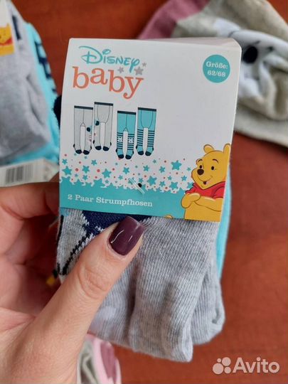 Детские колготки комплект из 2 шт 68 92