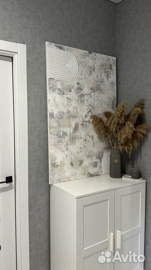 Интерьерная картина текстурной пастой