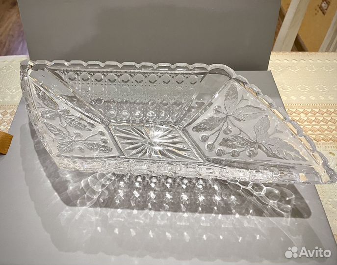 Хрустальный салатник СССР