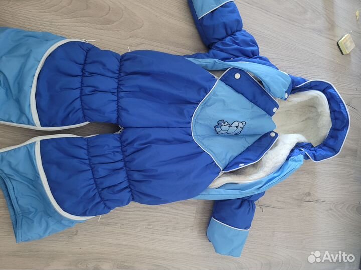 Комбинезон трансформер на овчине 74-80 размер