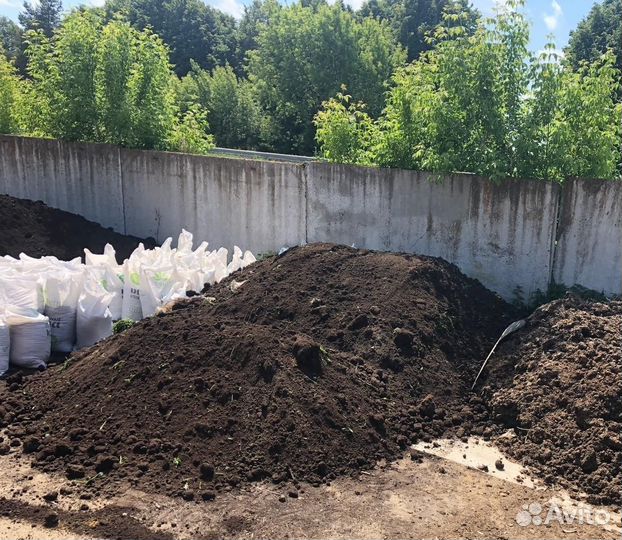 Плодородный грунт Чернозем в мешках