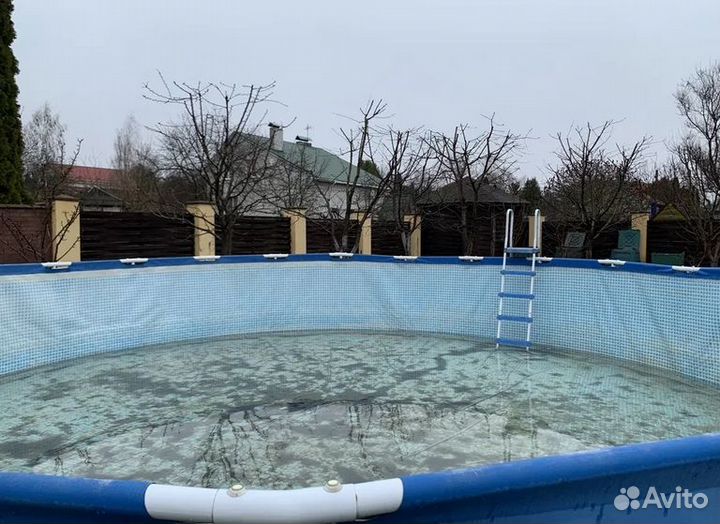 Продам круглый каркасный бассейн intex