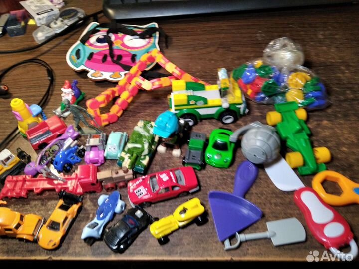 Машины, кран, жел дорога, руль, развивашки