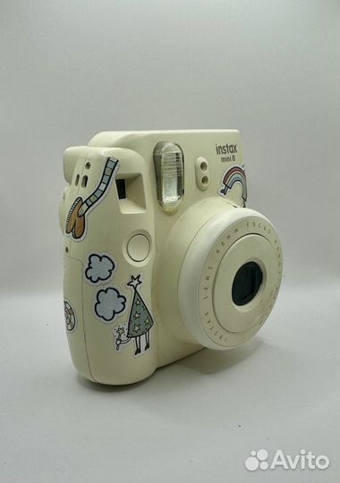 Instax mini 8 бежевый пленочный фотоаппарат