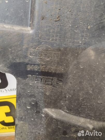 Пыльник двигателя L Nissan Qashqai j10