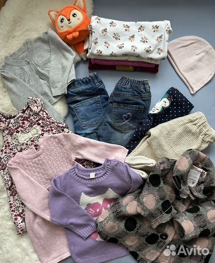 Вещи пакетом на девочку 62-68 H&M next zara c&a