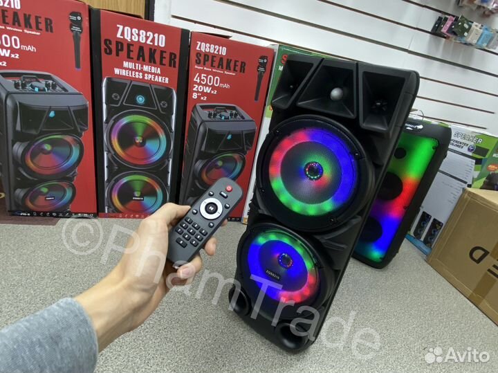 Блютуз колонка 74см с микрфоном