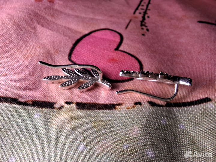 Серьги серебро