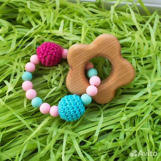 Деревянные грызунки, игрушки