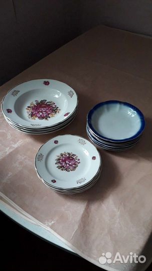Тарелки блюдца фарфор